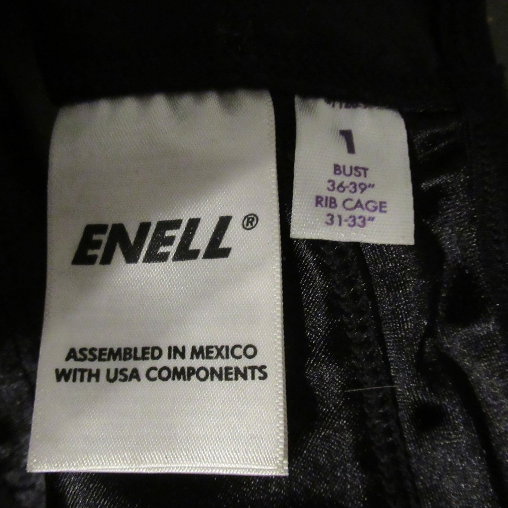 Enell Sport Bra 1 Black High Impact Sports Running Yoga Wire Free Wireless - Picture 3 of 5